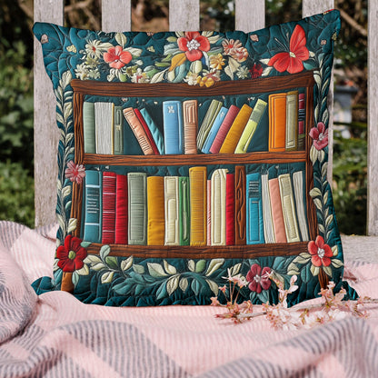 Bookworm Bliss Quilted Pillow Case NCU0VH4105