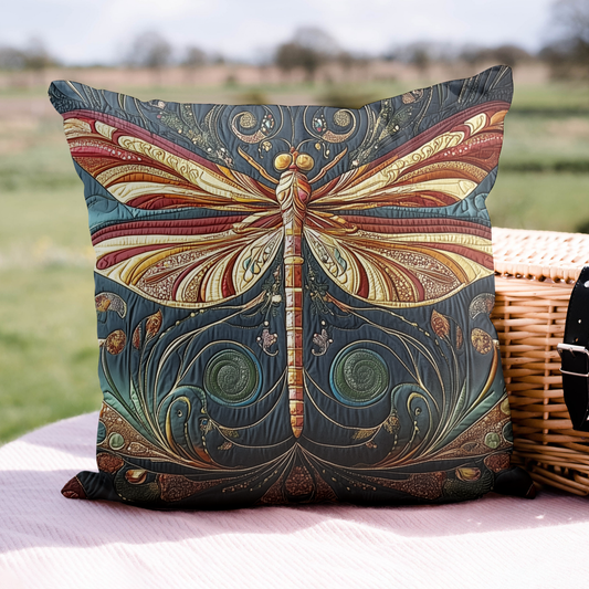 Midnight Serenity Dragonfly Quilted Pillow Case NCU0VL1035