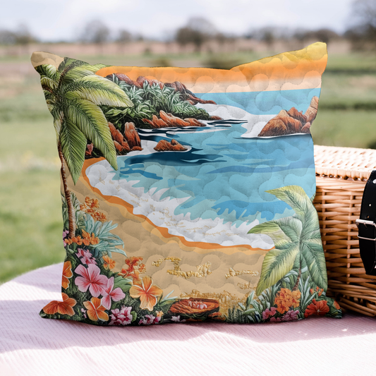 Beach Haven Quilted Pillow Case NCU0VL1752