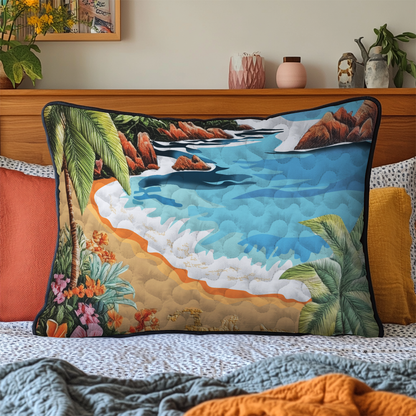 Beach Haven Quilted Bedding Pillow Case NCU0VL1752