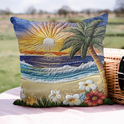 Tranquil Waves Quilted Pillow Case NCU0VL1851
