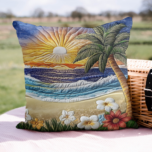 Tranquil Waves Quilted Pillow Case NCU0VL1851