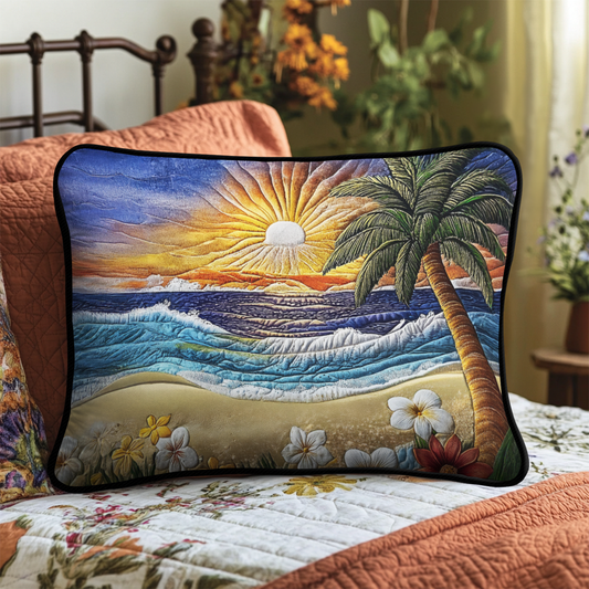 Tranquil Waves Quilted Bedding Pillow Case NCU0VL1851