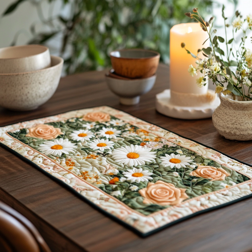 Daisy Dreams Quilted Placemat NCU0VL2008
