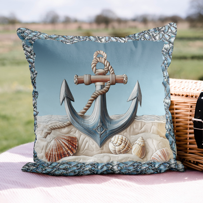 Anchored Serenity Quilted Pillow Case NCU0VL876