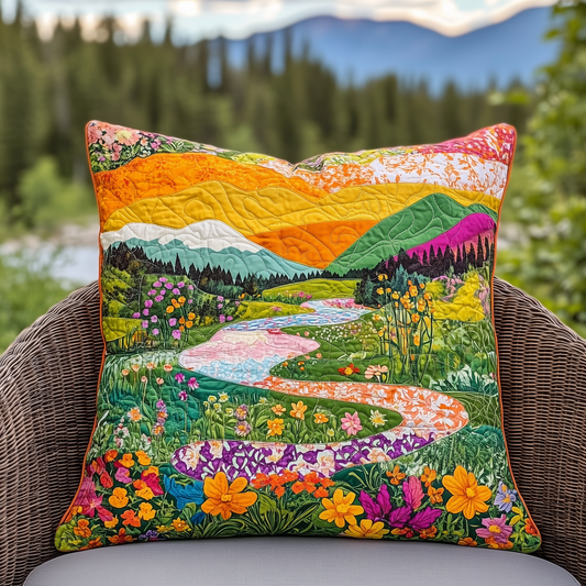 River Blossom Quilted Pillow Case NCU0VL964
