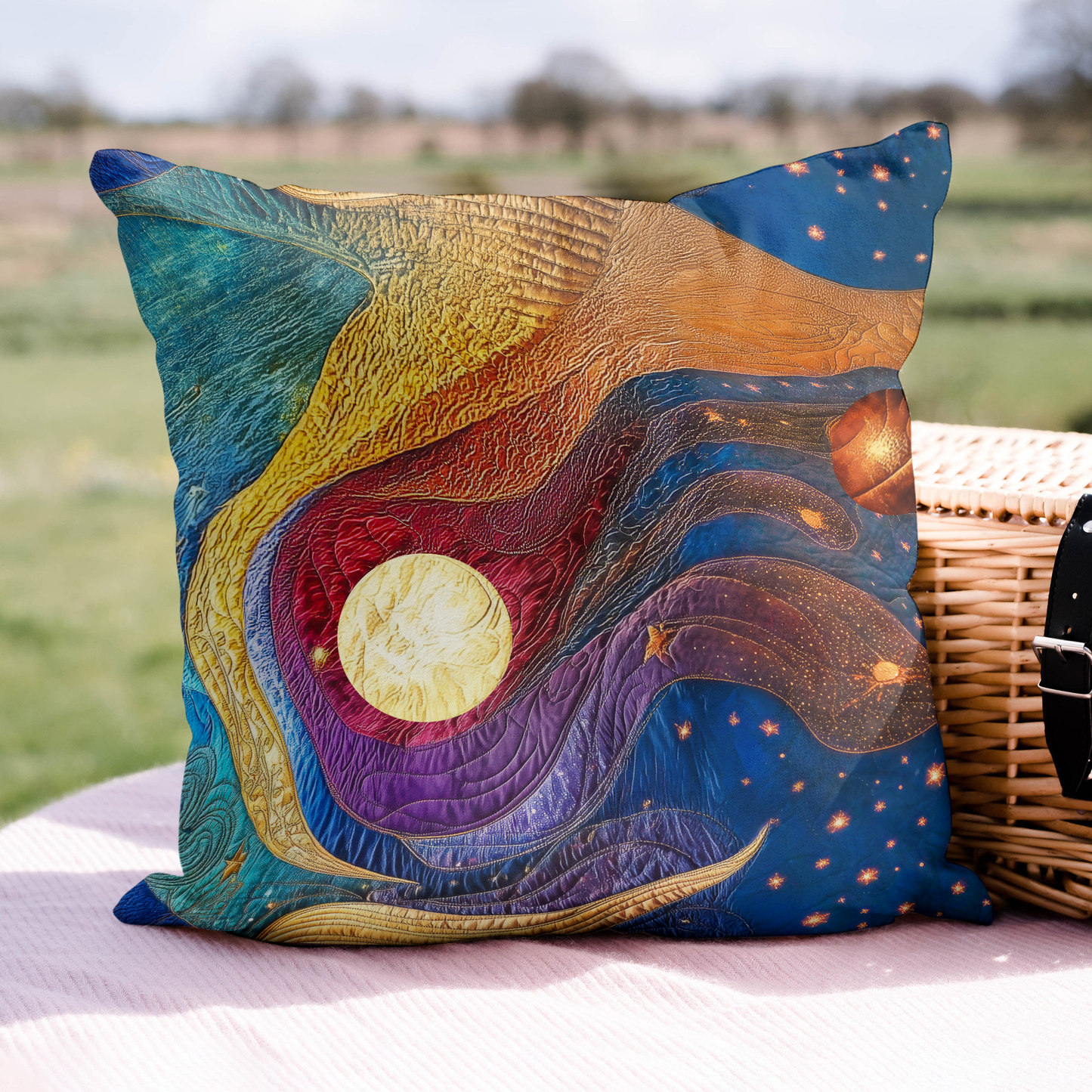 Galactic Glow Quilted Pillow Case NCU0VL981