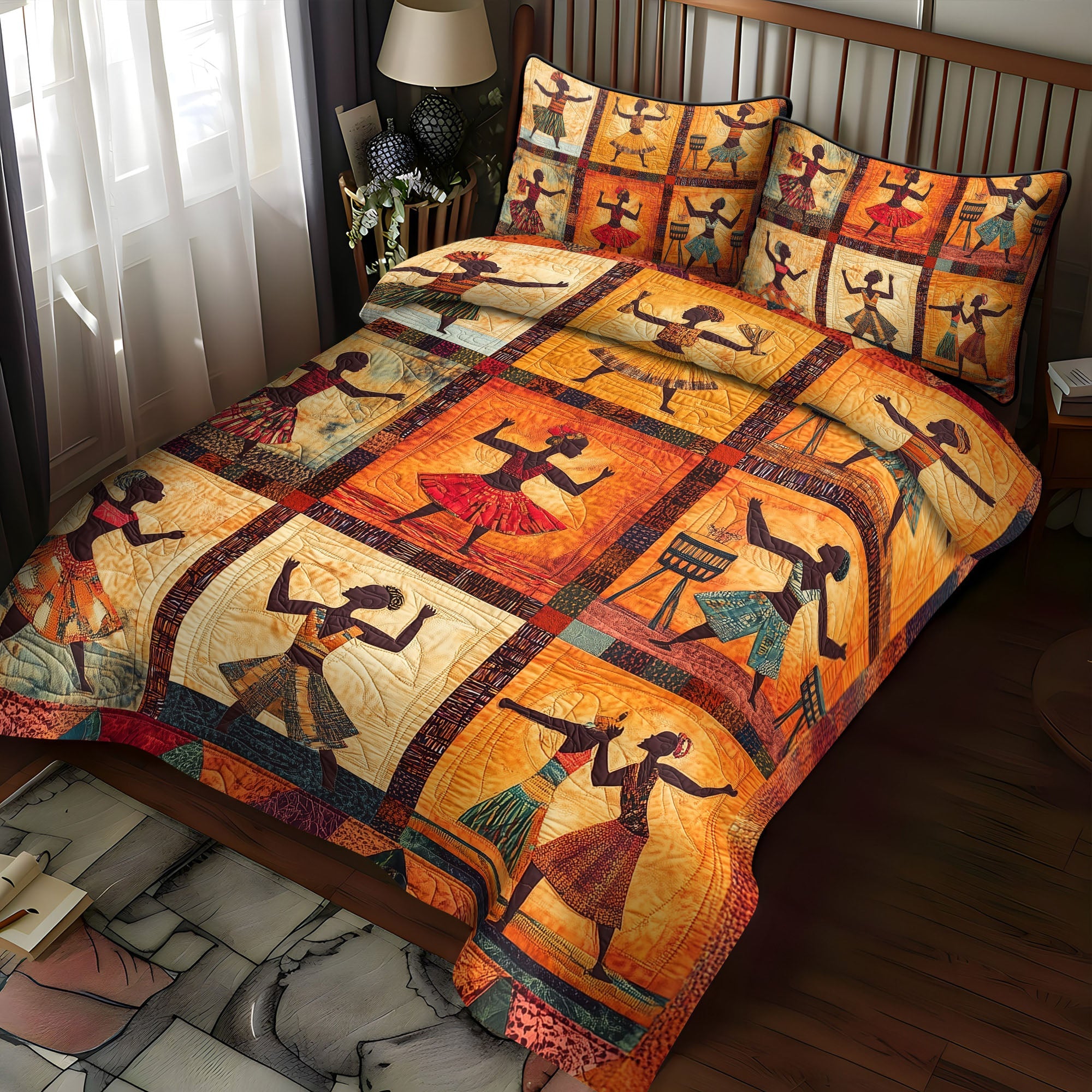 Native Earth 3-Piece Quilted Bedding Set NCU0PT7320 – Vantique