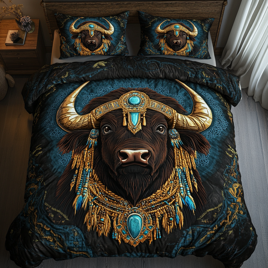 Native Elegance 3-Piece Quilted Bedding Set NCU0VL1169