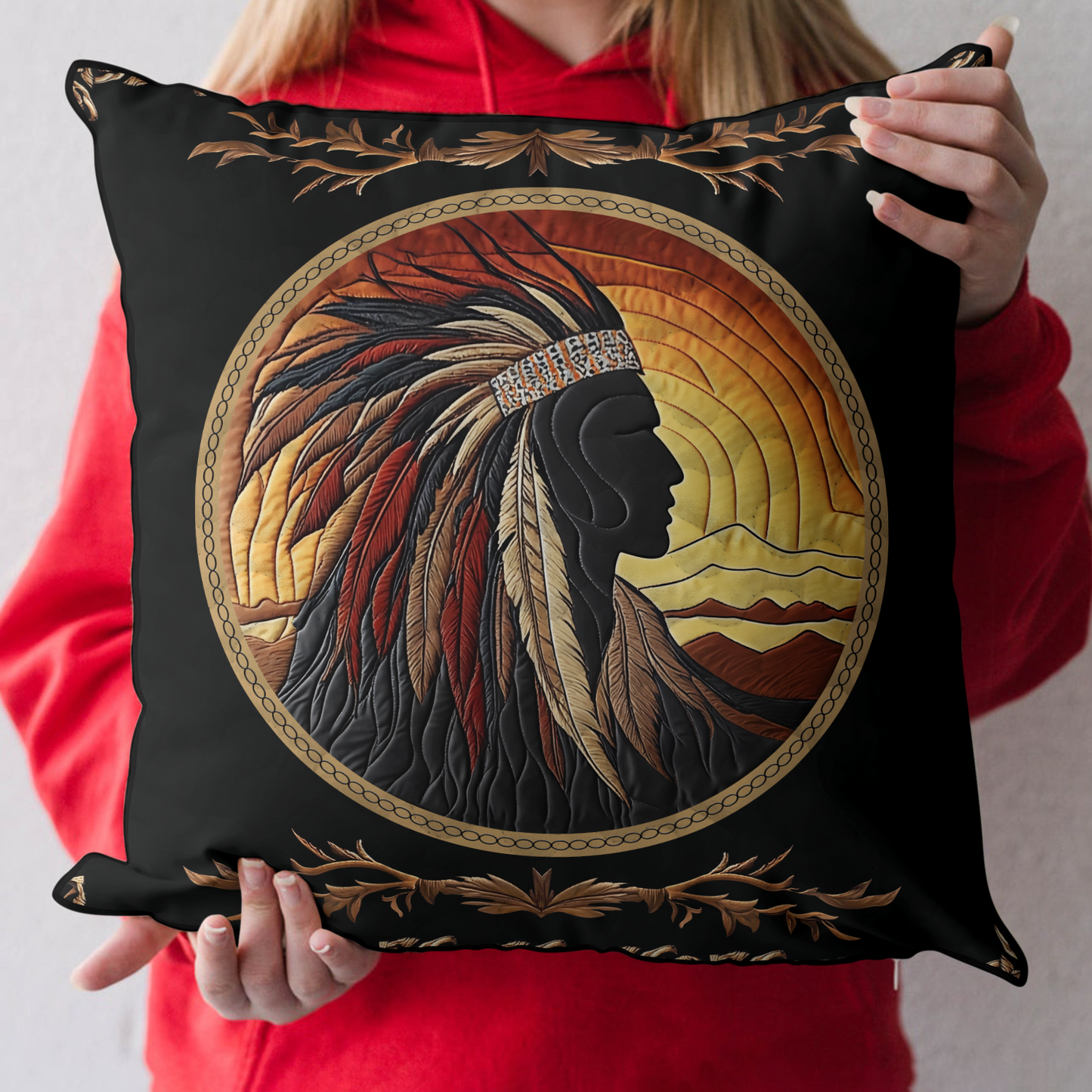 Native Guardian Quilted Pillow Case NCU0DK3775