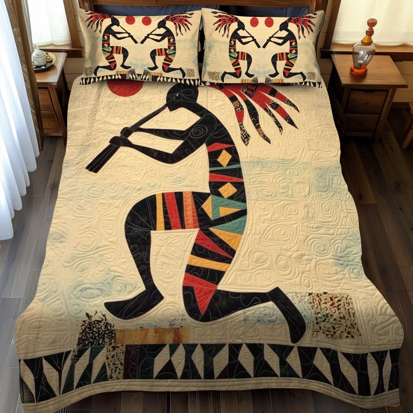 Native Reflections 3-Piece Quilted Bedding Set NCU0PT7321