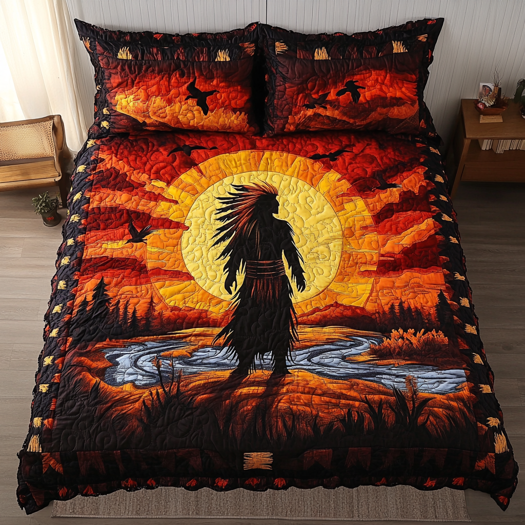 Native Soul 3-Piece Quilted Bedding Set NCU0DK7675