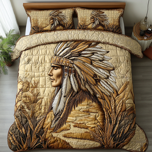 Native Spirit 3-Piece Quilted Bedding Set NCU0DK7671