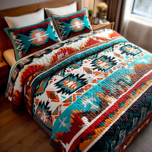Native Spirit 3-Piece Quilted Bedding Set NCU0DK8303
