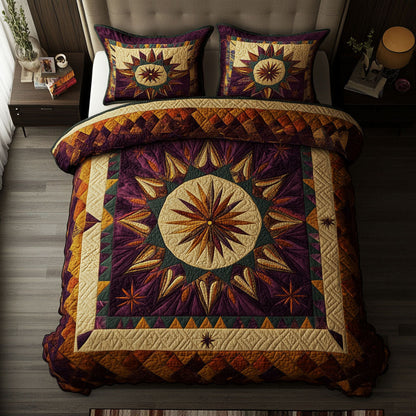 Native Star Path 3-Piece Quilted Bedding Set NCU0PT6843