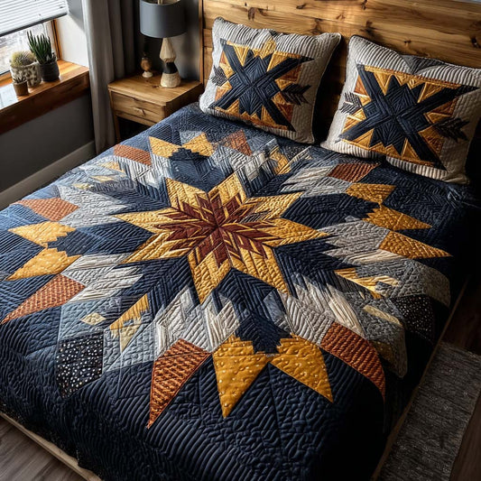 Native Starcrest 3-Piece Quilted Bedding Set NCU0NT11424