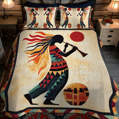 Native Winds 3-Piece Quilted Bedding Set NCU0PT7323