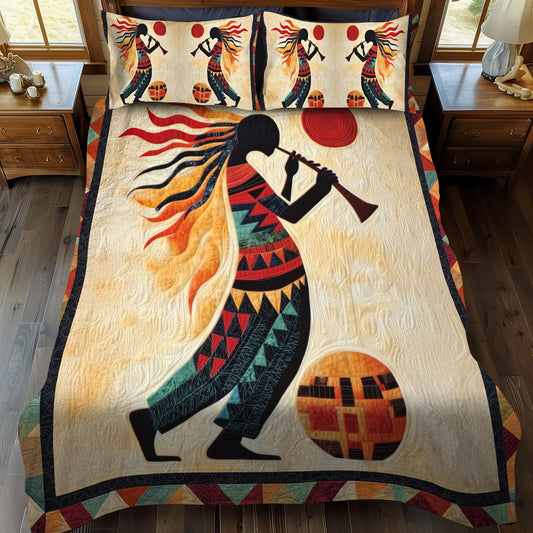 Native Winds 3-Piece Quilted Bedding Set NCU0PT7323