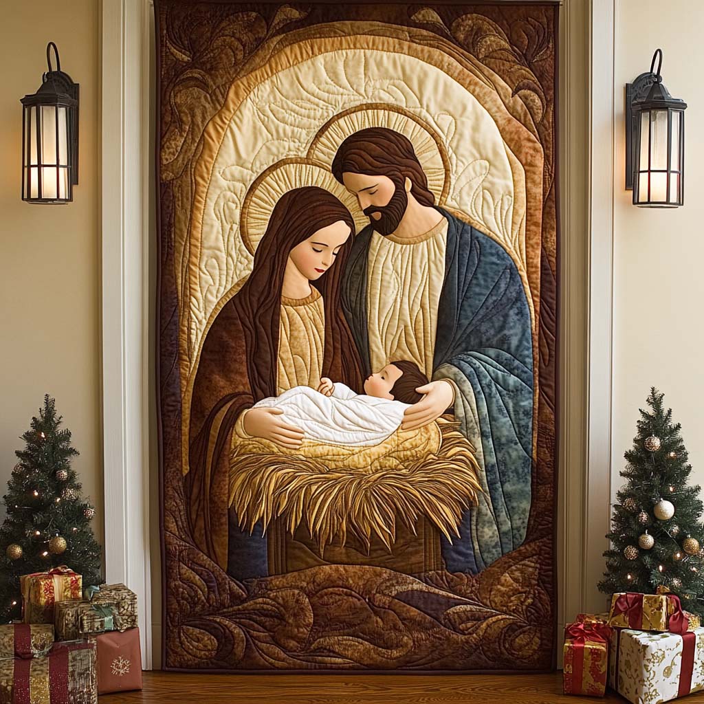 Nativity Scene Quilted Door Cover NCU0NT10992 – Vantique