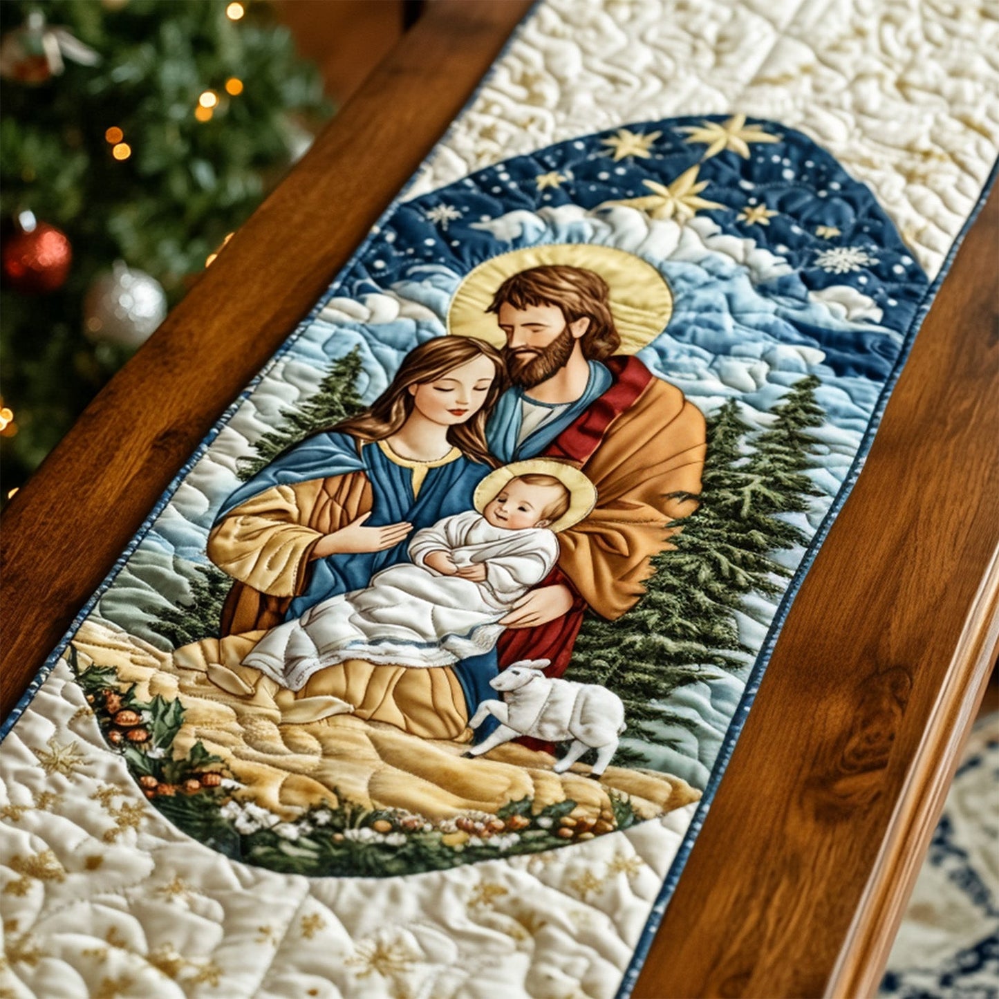 Nativity Serenity Quilted Table Runner NCU0PT1311