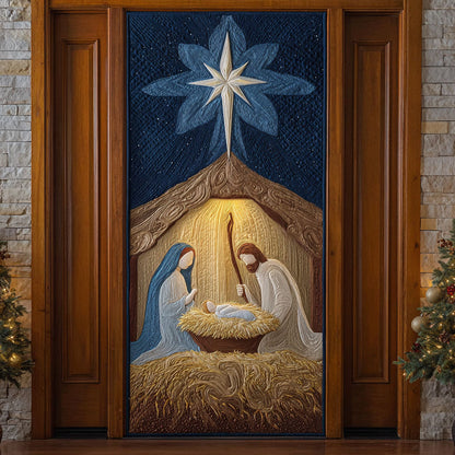 Nativity Starlight Quilted Door Cover NCU0PT10791