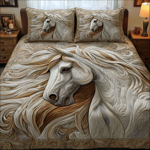 Natural Majesty 3-Piece Quilted Bedding Set NCU0NT12071