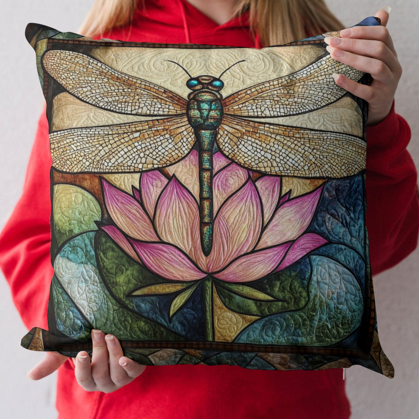 Nature Dragonfly Quilted Pillow Case NCU0NT3790