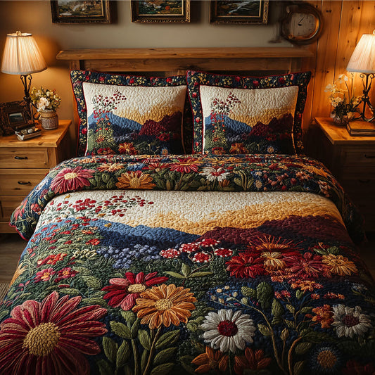 Nature Blend 3-Piece Quilted Bedding Set NCU0DK11557