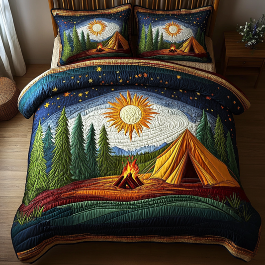 Nature Bliss 3-Piece Quilted Bedding Set NCU0DK5521