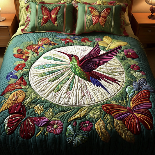 Nature Bliss 3-Piece Quilted Bedding Set NCU0VH2215