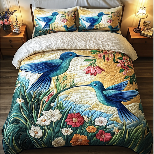 Nature Bliss 3-Piece Quilted Bedding Set NCU0VH3399
