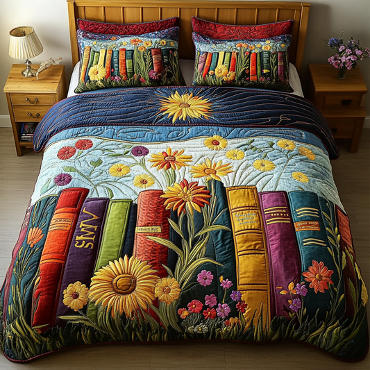 Nature Book Quilted Bedding Set NCU0DK6480