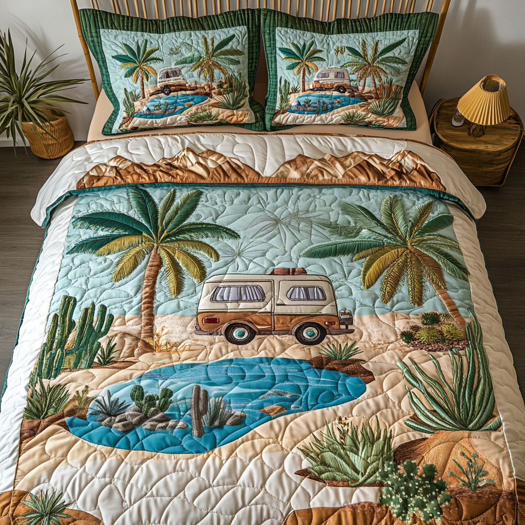 Nature Bound 3-Piece Quilted Bedding Set NCU0VH5430