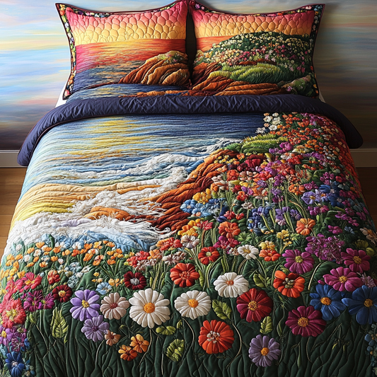 Nature Canvas 3-Piece Quilted Bedding Set NCU0DK6913