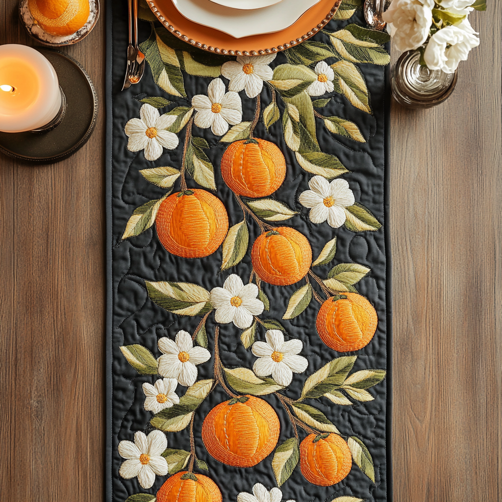 Nature Citrus Quilted Table Runner NCU0VH4239