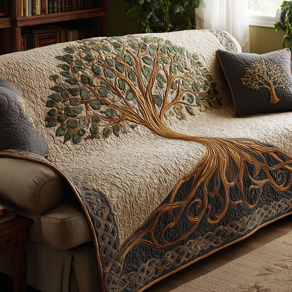 Nature Crest Quilted Sofa Cover NCU0DK11657