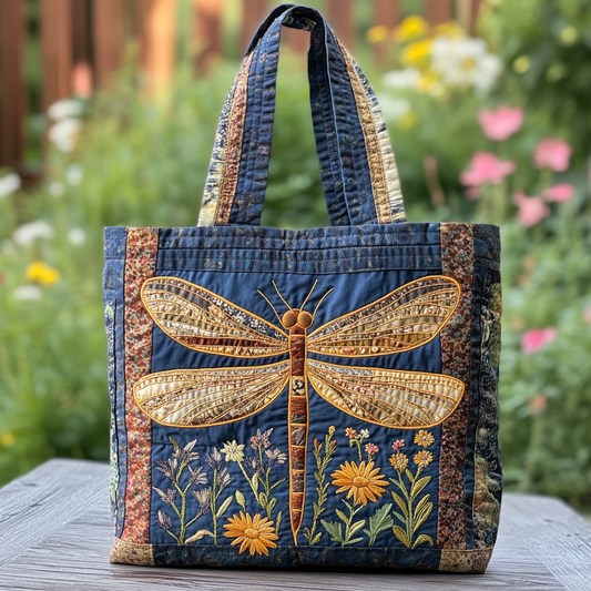 Nature Dragonfly Quilted Tote Bag NCU0DK9129
