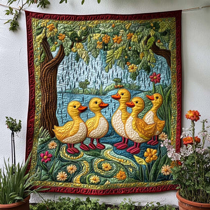 Nature Duck Path Quilted Blanket NCU0NT8257