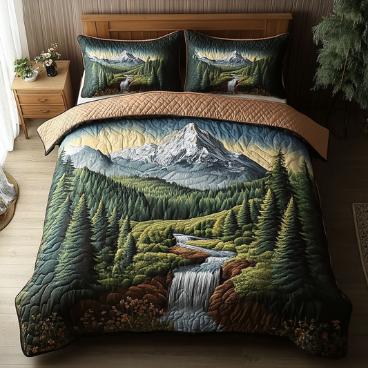 Nature Edge 3-Piece Quilted Bedding Set NCU0DK7470