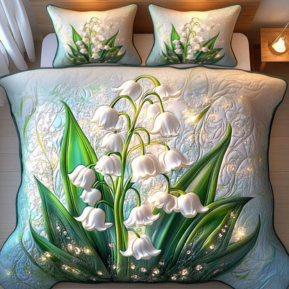 Nature Elegance 3-Piece Quilted Bedding Set NCU0NT6059