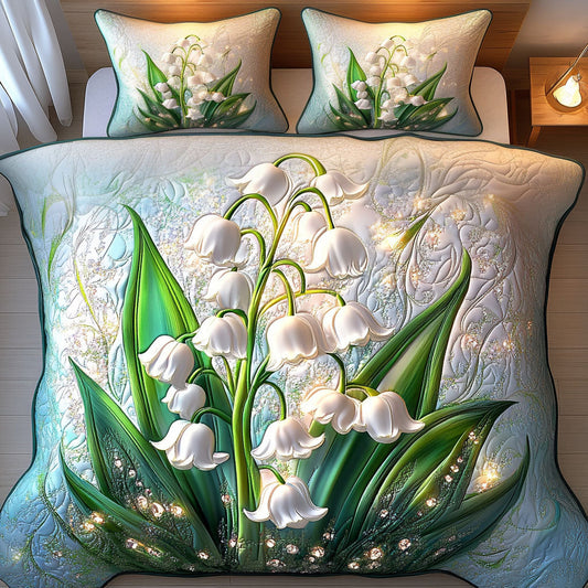 Nature Elegance 3-Piece Quilted Bedding Set NCU0NT6059