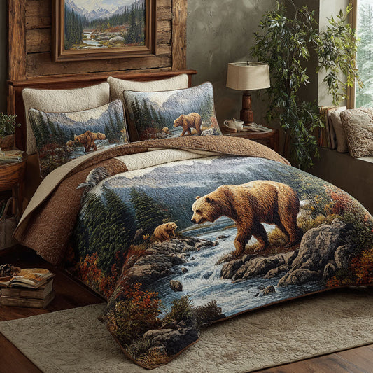Nature Embrace 3-Piece Quilted Bedding Set NCU0DK12050