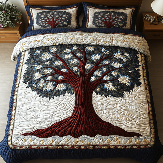 Nature Embrace 3-Piece Quilted Bedding Set NCU0DK5265