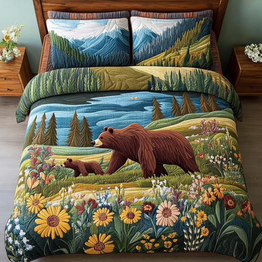 Nature Embrace 3-Piece Quilted Bedding Set NCU0DK6073