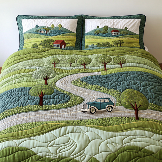 Nature Embrace 3-Piece Quilted Bedding Set NCU0DK6327