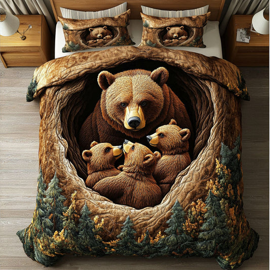 Nature Embrace 3-Piece Quilted Bedding Set NCU0NT5369
