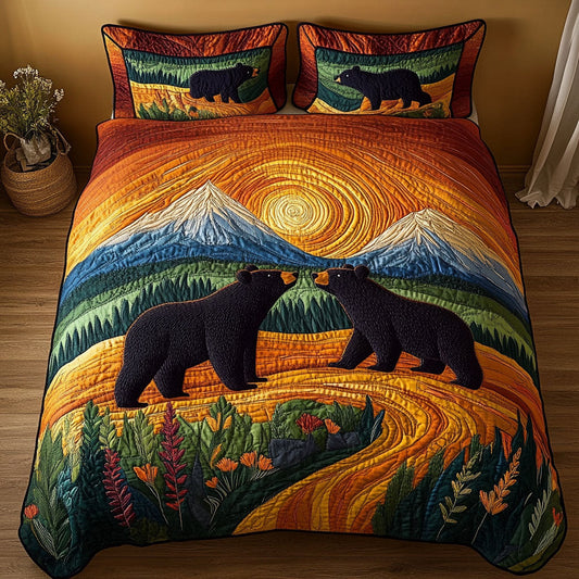 Nature Embrace 3-Piece Quilted Bedding Set NCU0NT5375