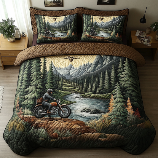 Nature Escape 3-Piece Quilted Bedding Set NCU0DK7194