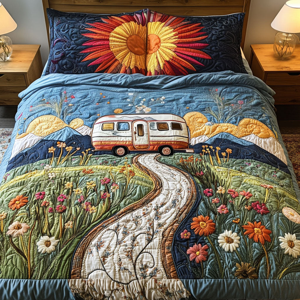Nature Escape 3-Piece Quilted Bedding Set NCU0NT6339