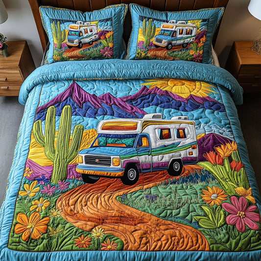 Nature Escape 3-Piece Quilted Bedding Set NCU0NT6404